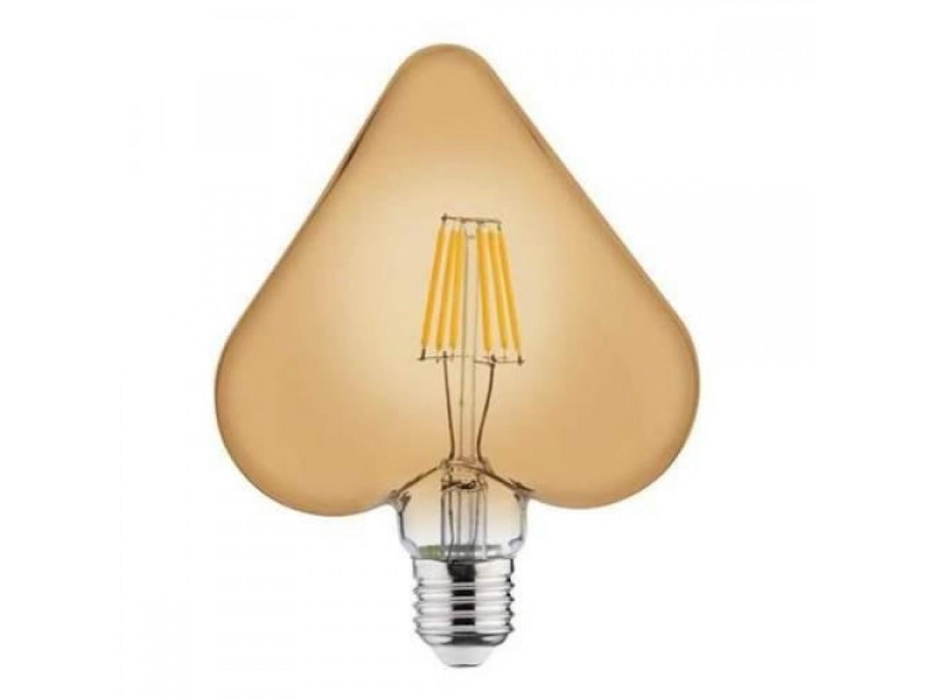 LED-лампа філаментна HOROZ ELECTRIC RUSTIC HEART-6 6W Е27 2200К 540 Lm 220-240V (001-032-0006-010)