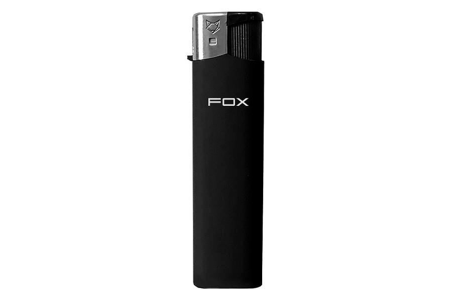 Зажигалка FOX FX-189RBW прорезиненная Black