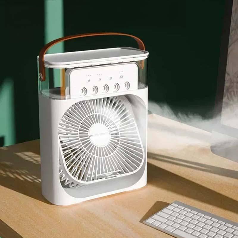 Кондиционер мини Mini Cooling Fan с увлажнителем воздуха и LED подсветкой - фото 7