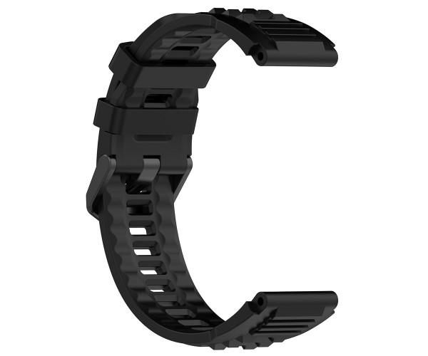 Ремешок для смарт-часов Silicone Huami Amazfit T-Rex Ultra Черный