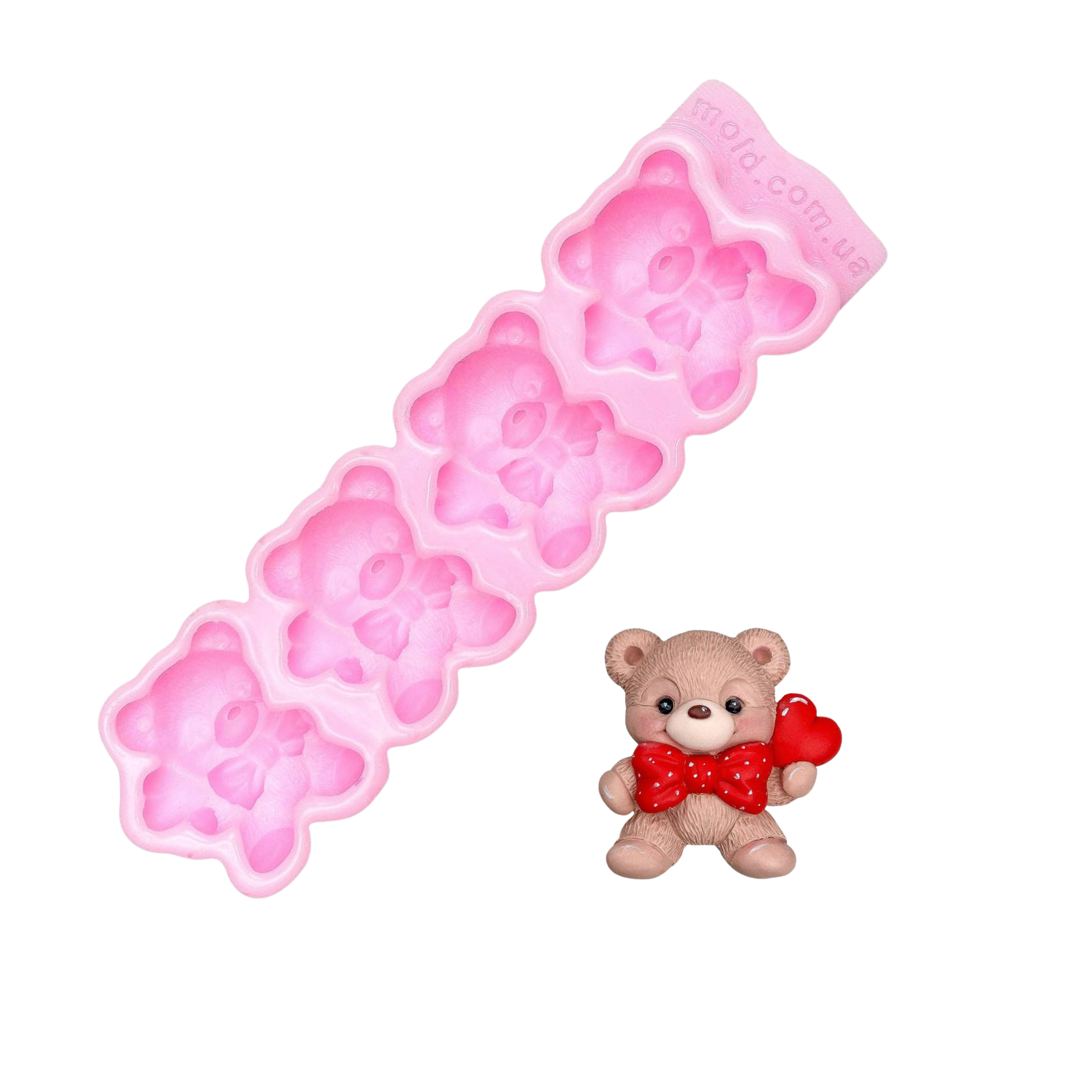 Молд силиконовый Мишки любви конфеты (12750)