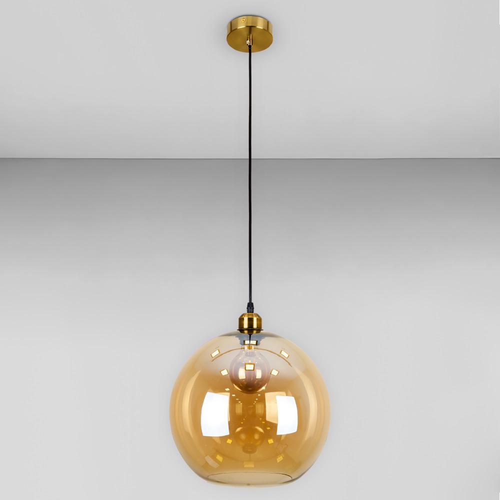 Люстра подвесная лофт Light House LS-18642F-1 BRZ/BR Бронзовый/Янтарный