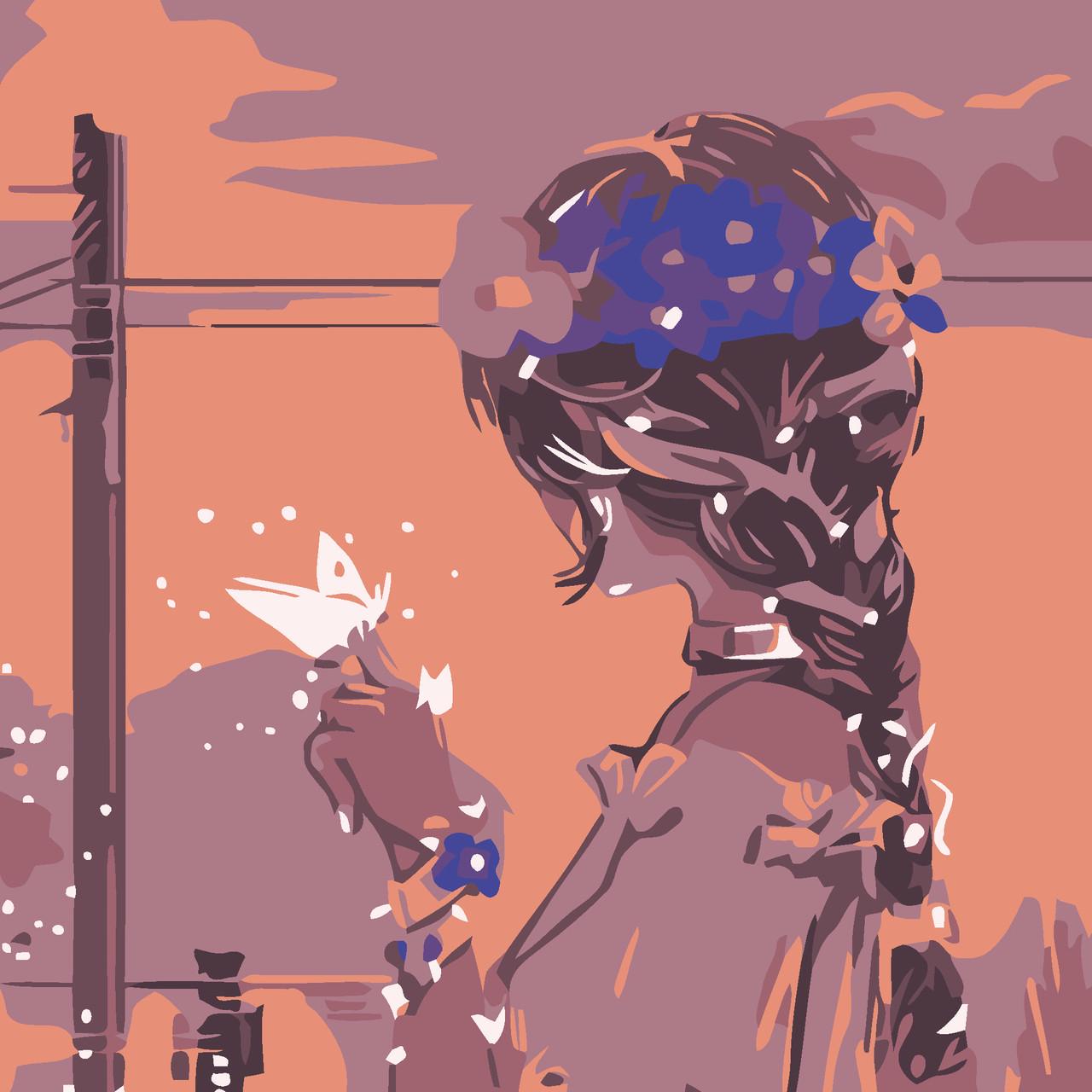 Картина по номерам Strateg Венчик мечт 20х20 см (HH7108)