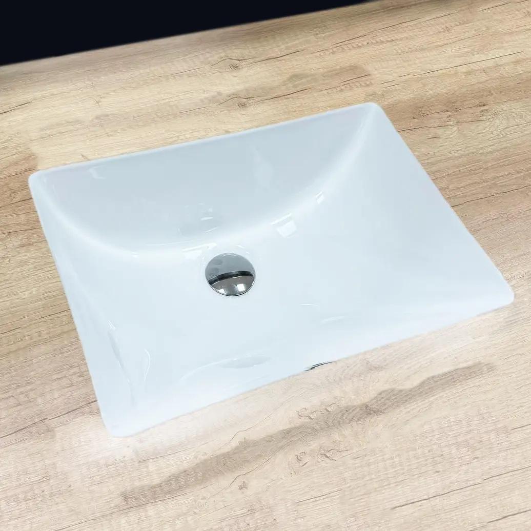 Раковина врізна VBI Messina прямокутна 350x470 мм Білий (RM-VBI-018002)