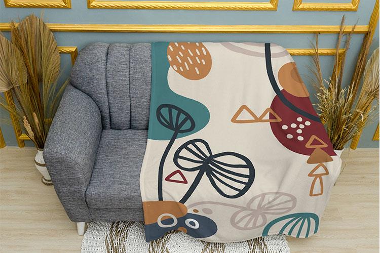 Плед PromoZP Абстрактный рисунок 3 плюш однослойный 135х150 см (102354-3)