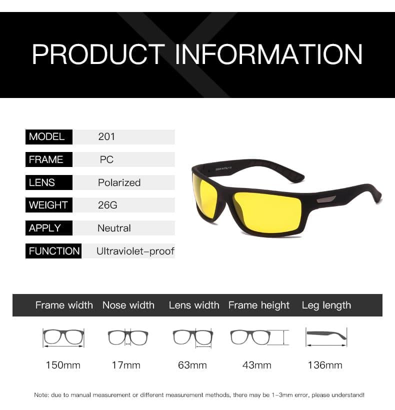 Поляризовані окуляри для водіїв антифари OEM Pure Vision 201 - фото 3 Поляризовані окуляри для водіїв антифари OEM Pure Vision 201 - фото 3