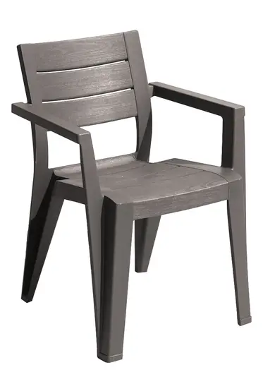 Стул садовый Julie Dining Chair с подлокотниками Капучино (CNT00008647)