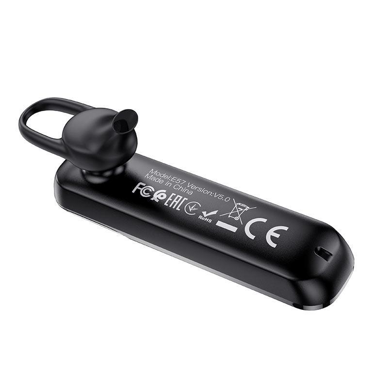 Гарнитура Hoco E57 Bluetooth 170 мАч Черный (533294) - фото 2