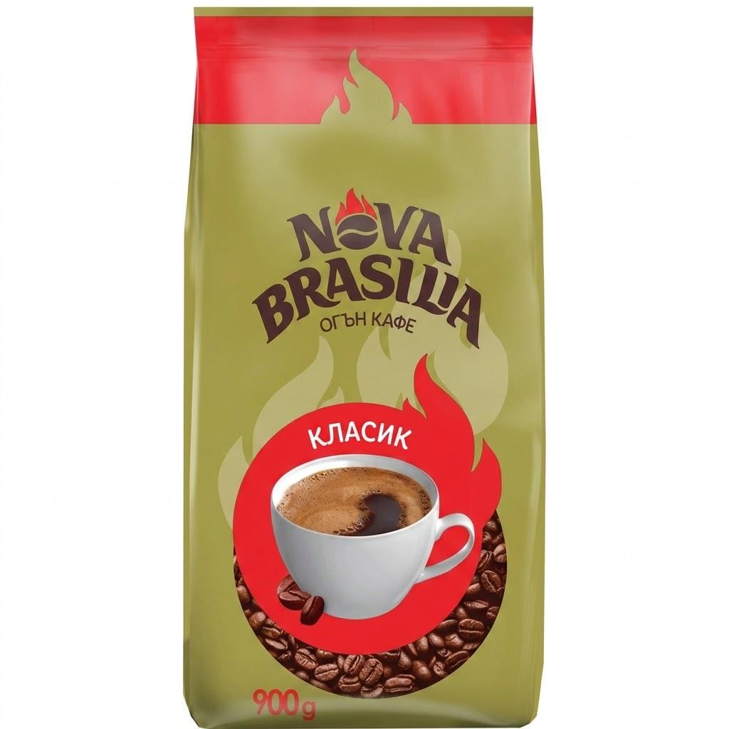 Кофе в зернах Nova Brasilia Classic 900 г (nova001)