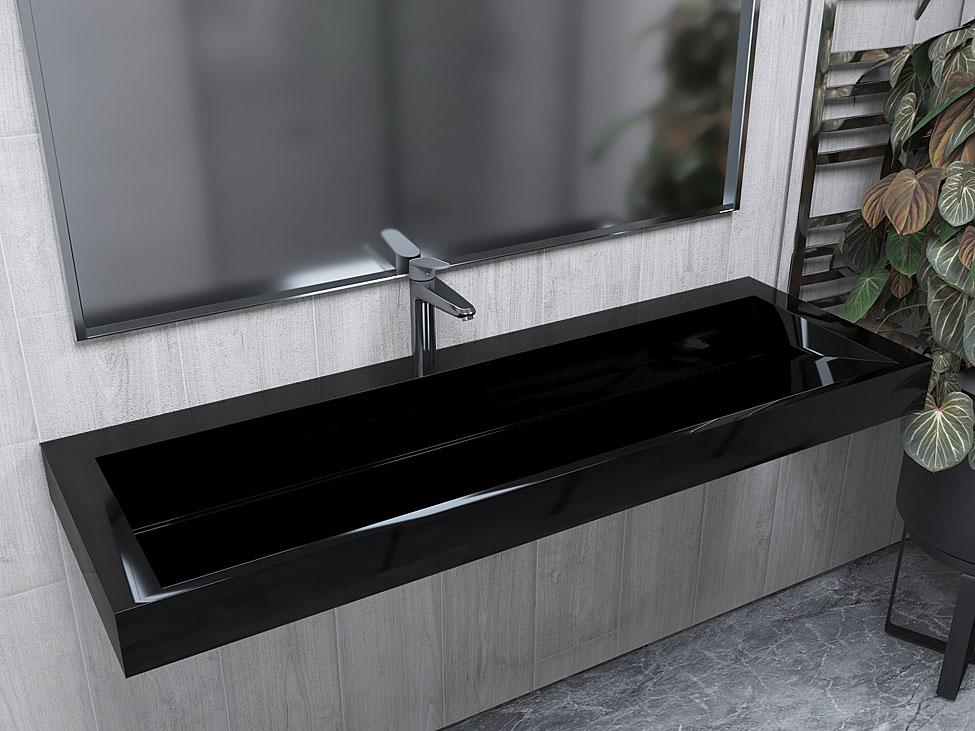 Умывальник подвесной Status Adler 150 Black (644) - фото 4