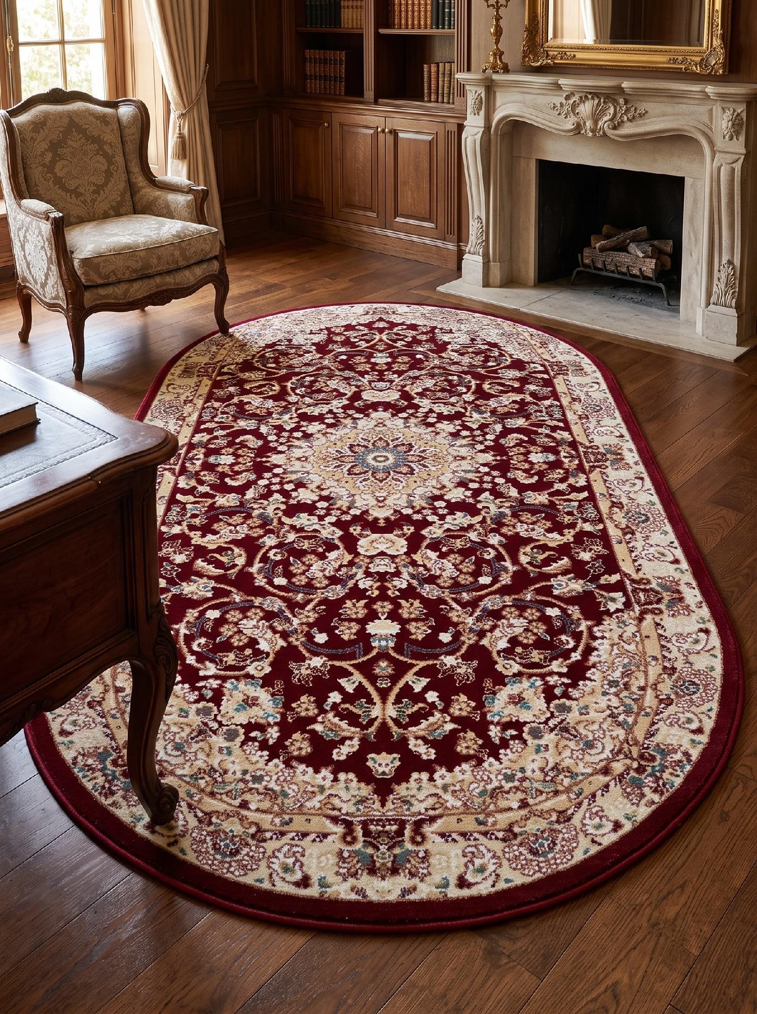 Ковер Iranian Star 4130a овал 150x230 см Red (105931523)