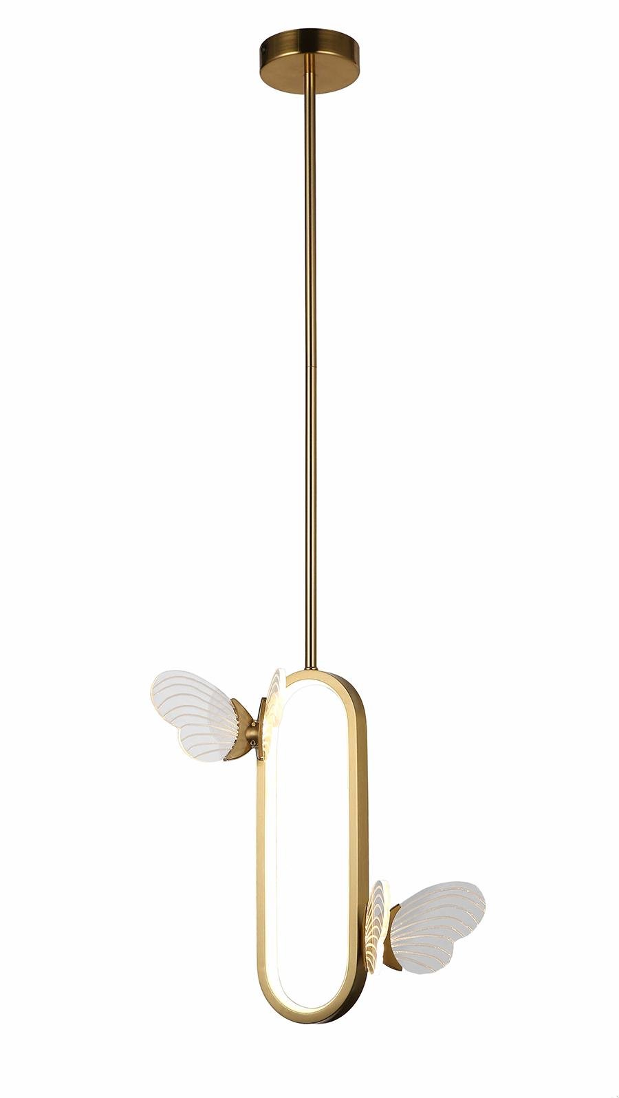 Люстра потолочная Levistella 918VP107 BRZ металлическая 300х1250 мм Бронзовый (106-16-LVS3847)