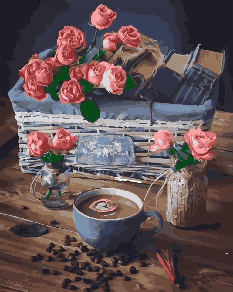 Картина по номерам Art Story Винтажные розы 40x50 см (AS0977)