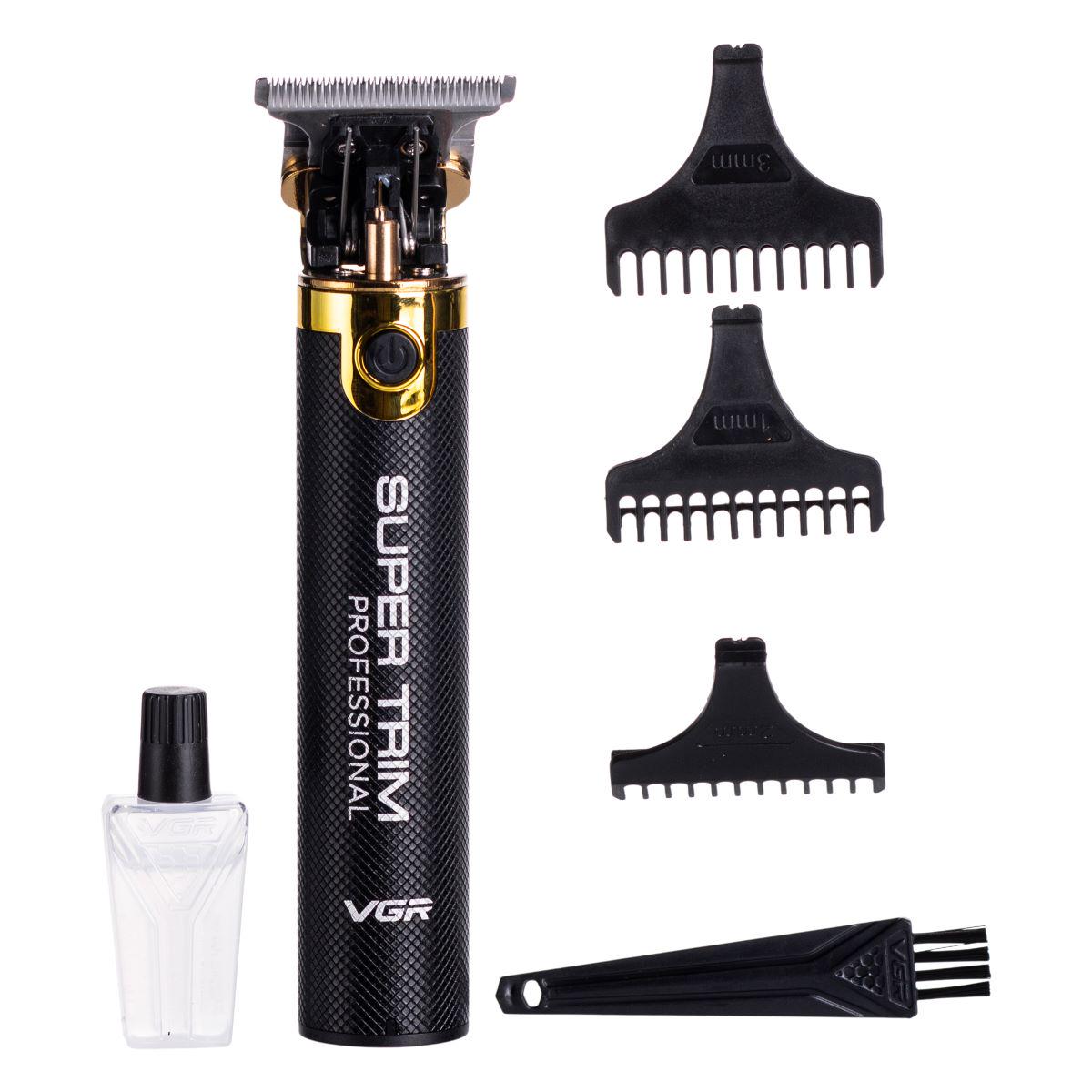 Триммер VGR V-082 для стрижки волос аккумуляторный с насадками (7358) - фото 2 Триммер VGR V-082 для стрижки волос аккумуляторный с насадками (7358) - фото 2