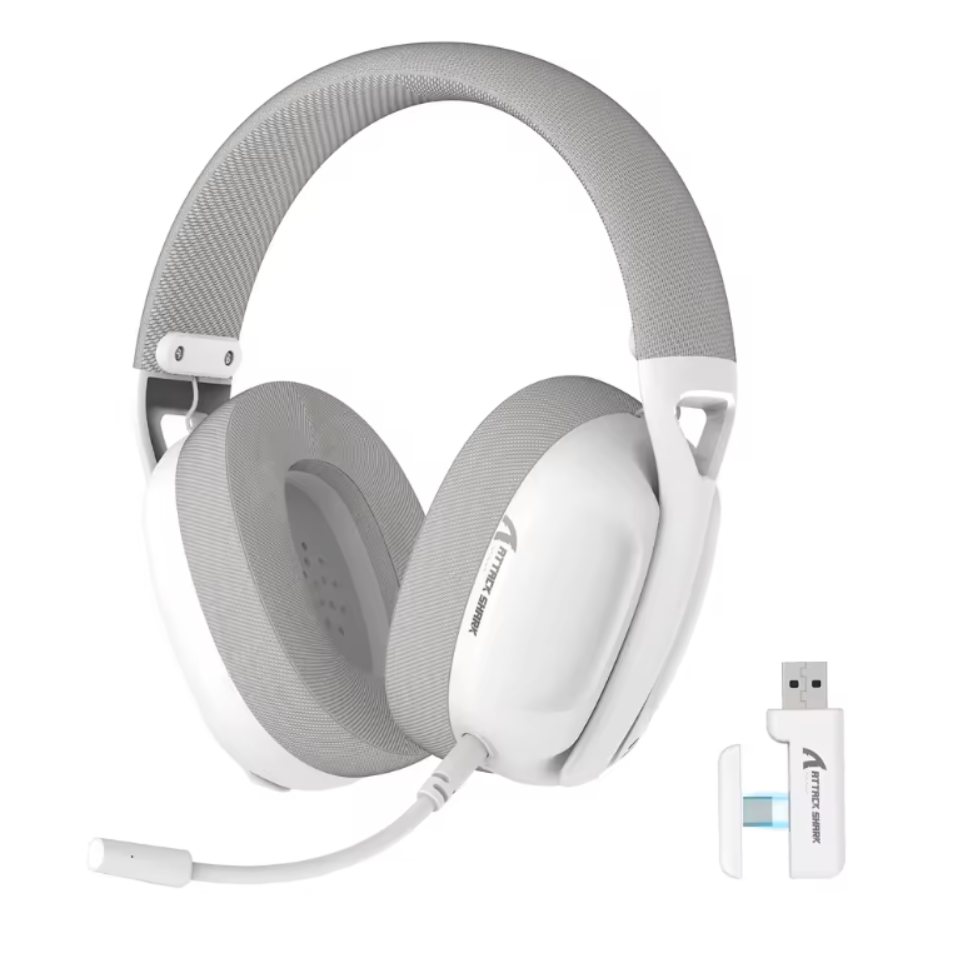 Гарнитура беспроводная Attack Shark Bluetooth/2,4G L80 White (25860537) Гарнитура беспроводная Attack Shark Bluetooth/2,4G L80 White (25860537)