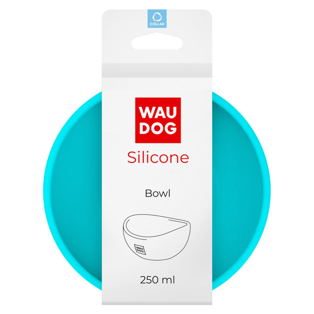 Миска Waudog Silicone 250 мл Голубой (50812 Col) - фото 2