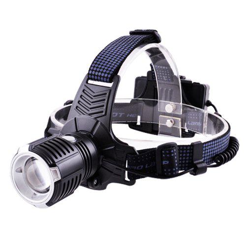 Фонарь налобный BL-T90-P90 Ultra Brite ЗУ Micro USB 2x18650 zoom Черный (50069)