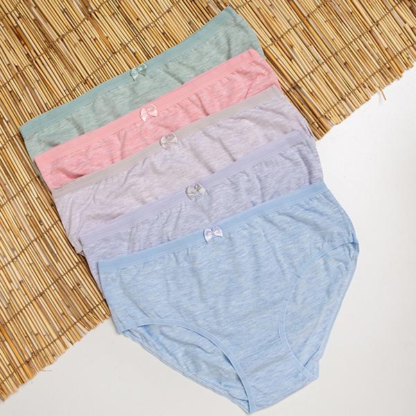 Женские трусики слипы Nicoletta 3XL 5 шт. Однотонный (5198)