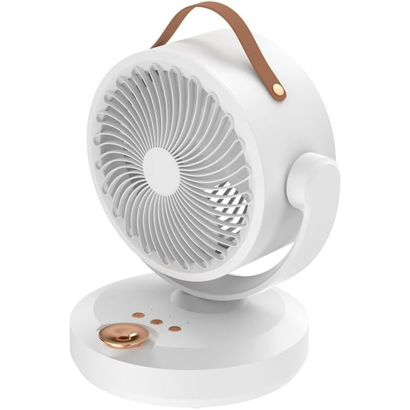 Вентилятор настольный аккумуляторный Mini fan VU-05/FS-25 с LED подсветкой и автоповоротом Белый (147-14-17135) Вентилятор настольный аккумуляторный Mini fan VU-05/FS-25 с LED подсветкой и автоповоротом Белый (147-14-17135)