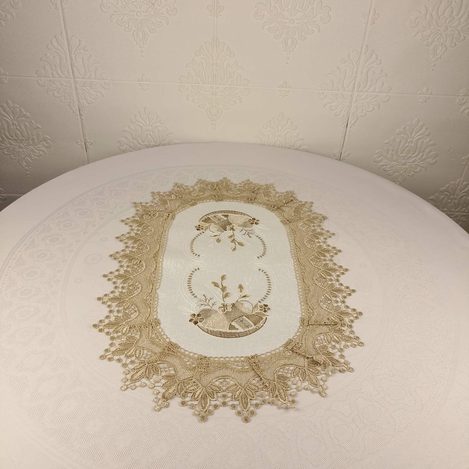 Салфетка пасхальная овальная YM81386A 40x65 см (CN37812)