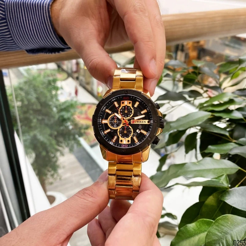 Наручний годинник Curren 8336 Gold/Black - фото 6 Наручний годинник Curren 8336 Gold/Black - фото 6