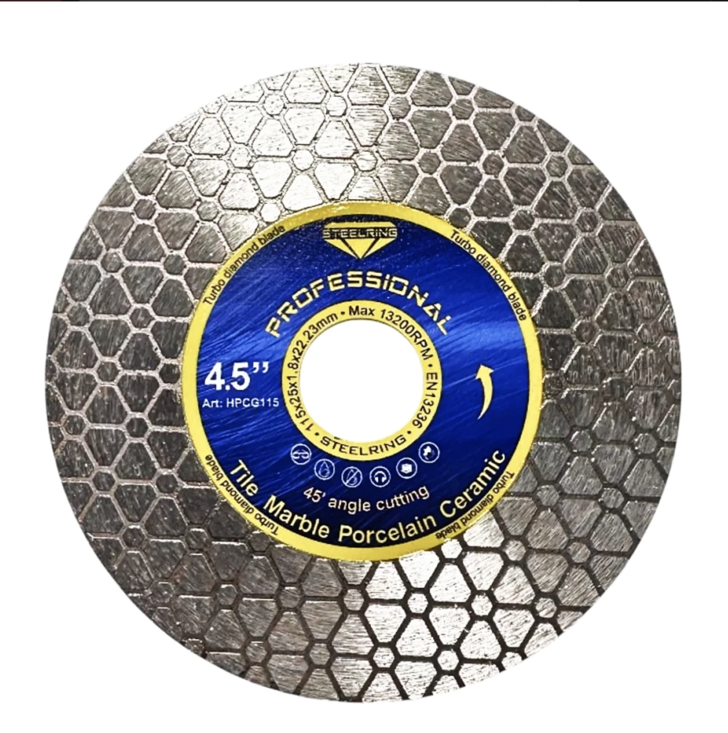 Алмазный диск шлифовальный STEELRING PROFESSIONAL Edge 115х1,8 мм (HPCG115) - фото 2