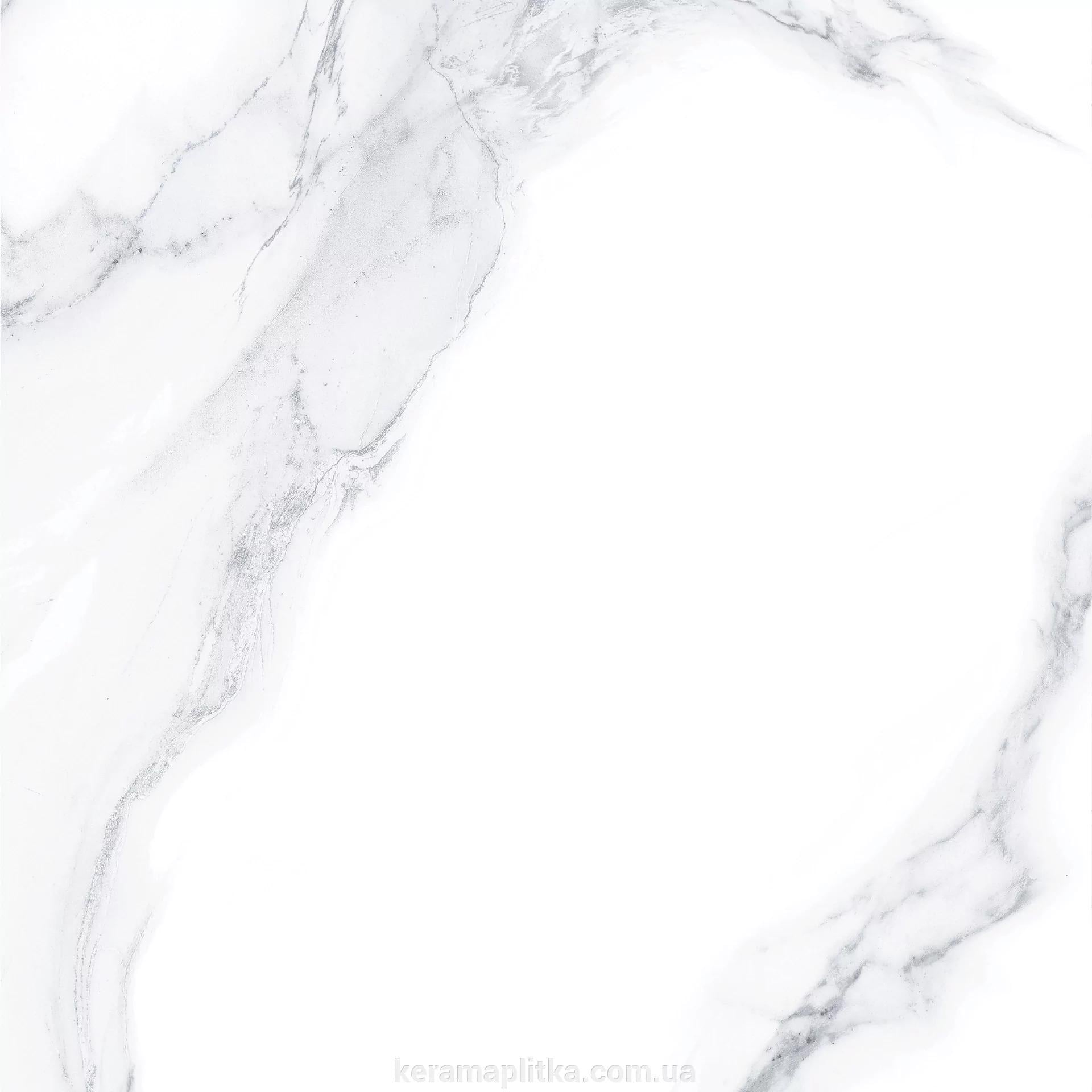 Столешница кухонная 600х600х38 мм Белый мрамор