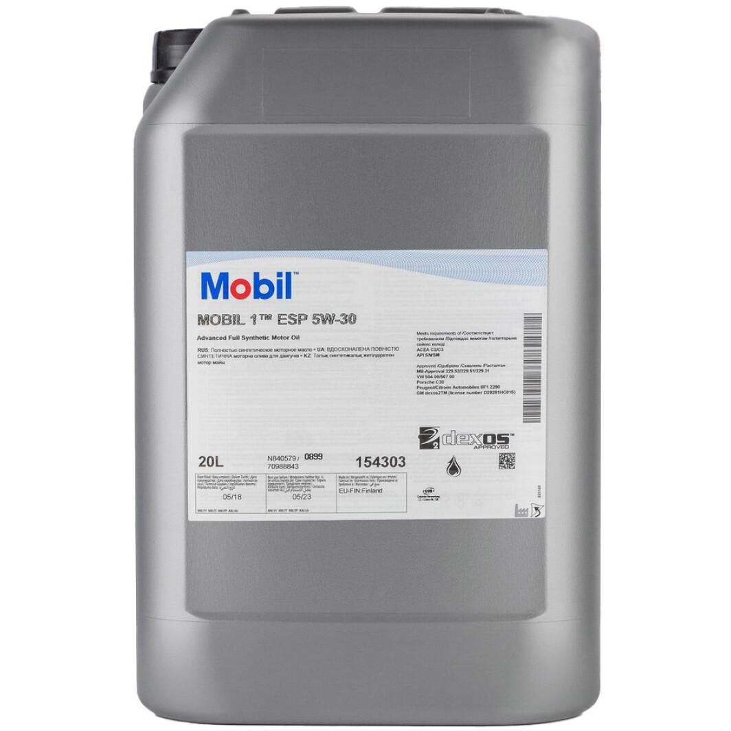 Масло моторное Mobil 1 ESP 5W-30 20 л