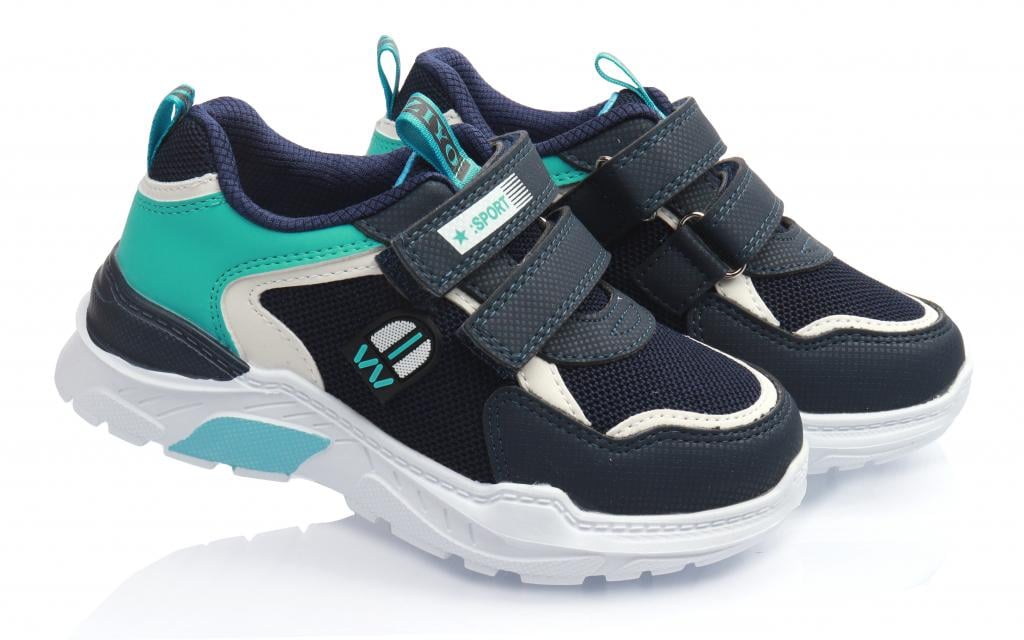 Кроссовки для мальчиков в сетку р. 29 Сине-голубой (3503)