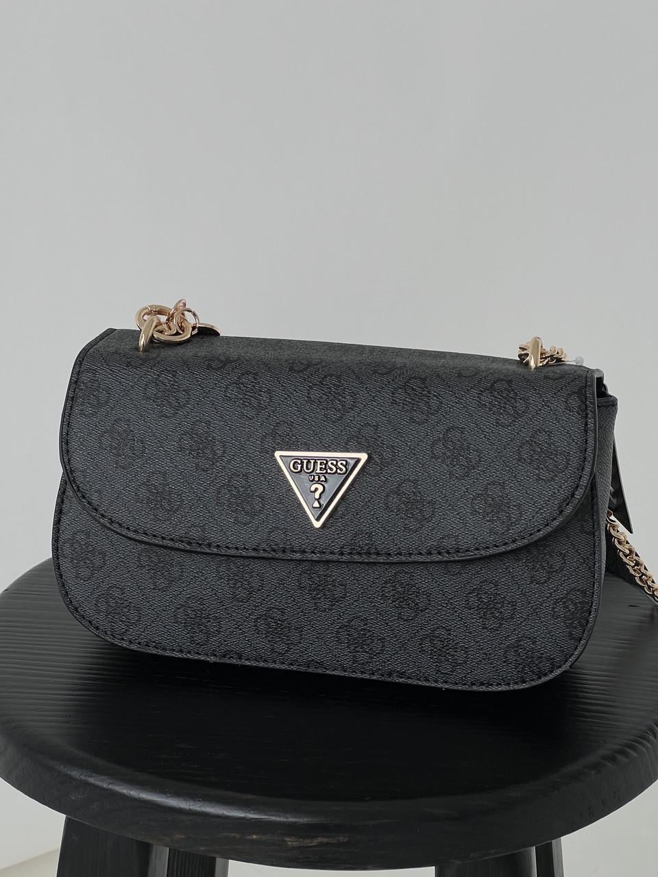 Сумка жіноча Guess ECO ELEMENTS крос боді Чорний (2595697005)