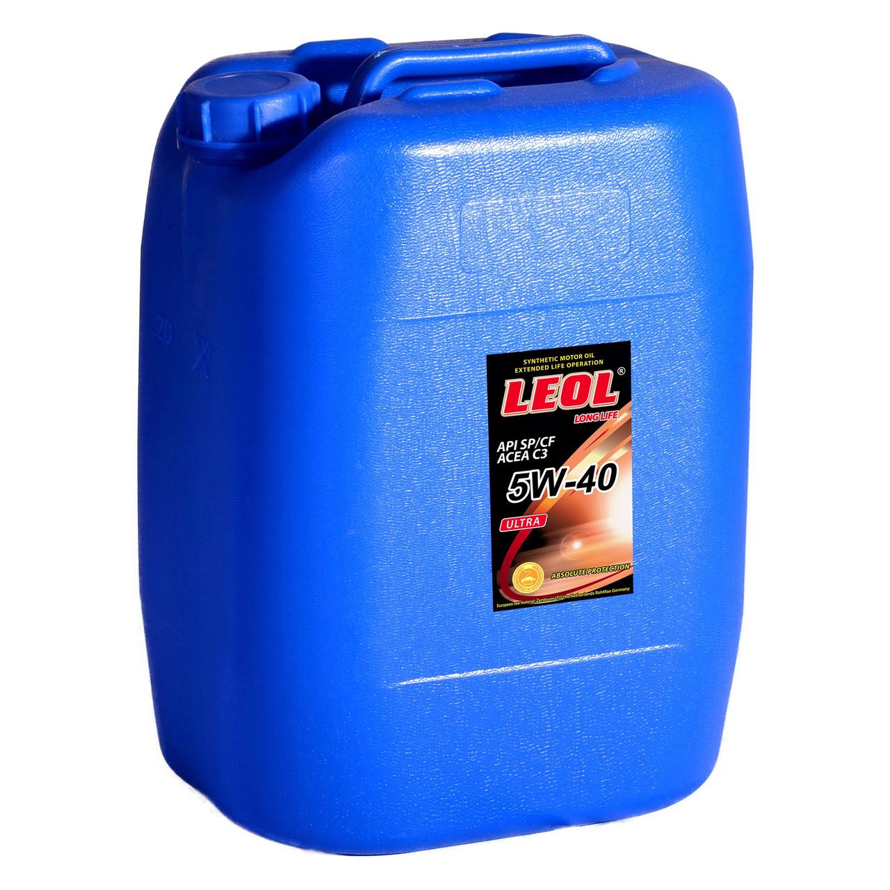 Моторна олива Леол Ультра 5W-40 С3 SP 20 л (2625321582) Моторна олива Леол Ультра 5W-40 С3 SP 20 л (2625321582)