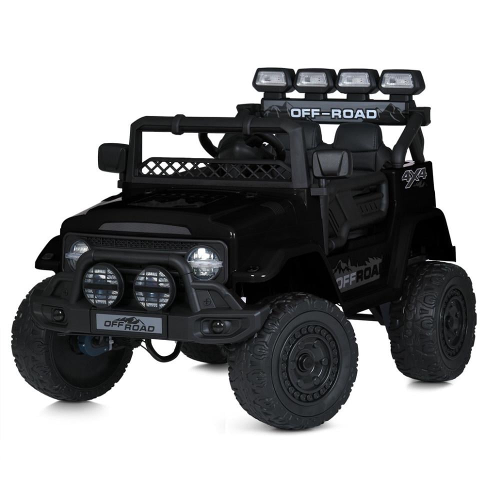 Детский электрический джип Bambi Racer 12V одноместный до 30 кг Черный (DE-169-E-873)