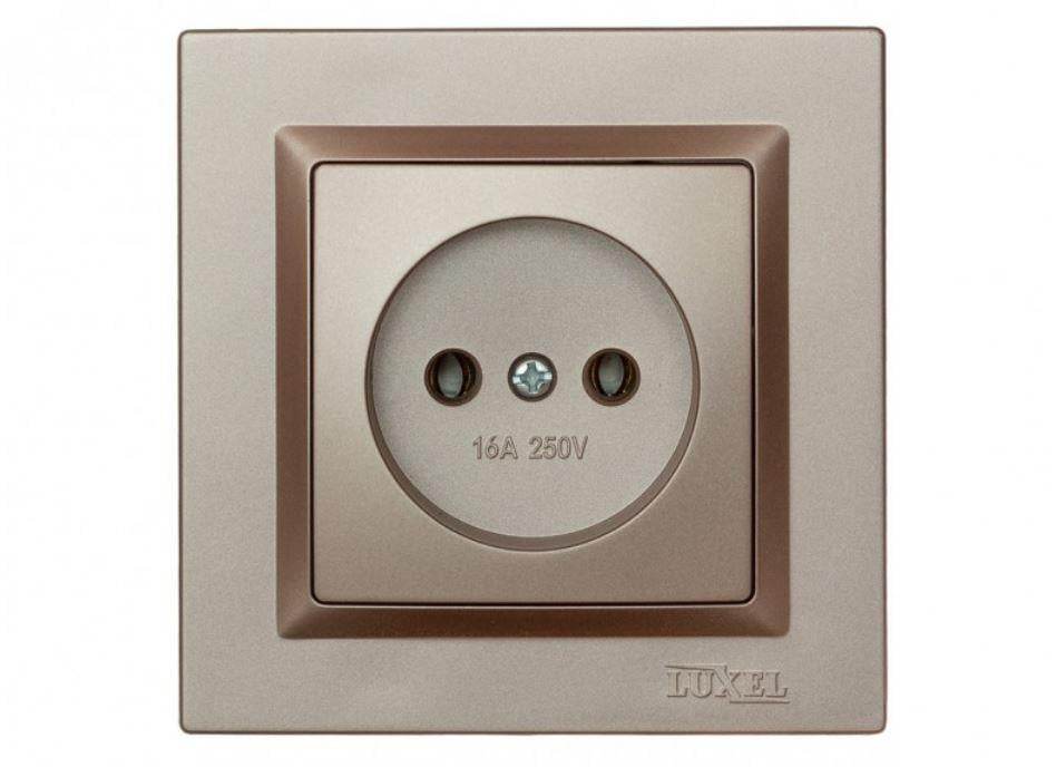 Розетка одинарная Luxel Jazz Терракотовый (9201)