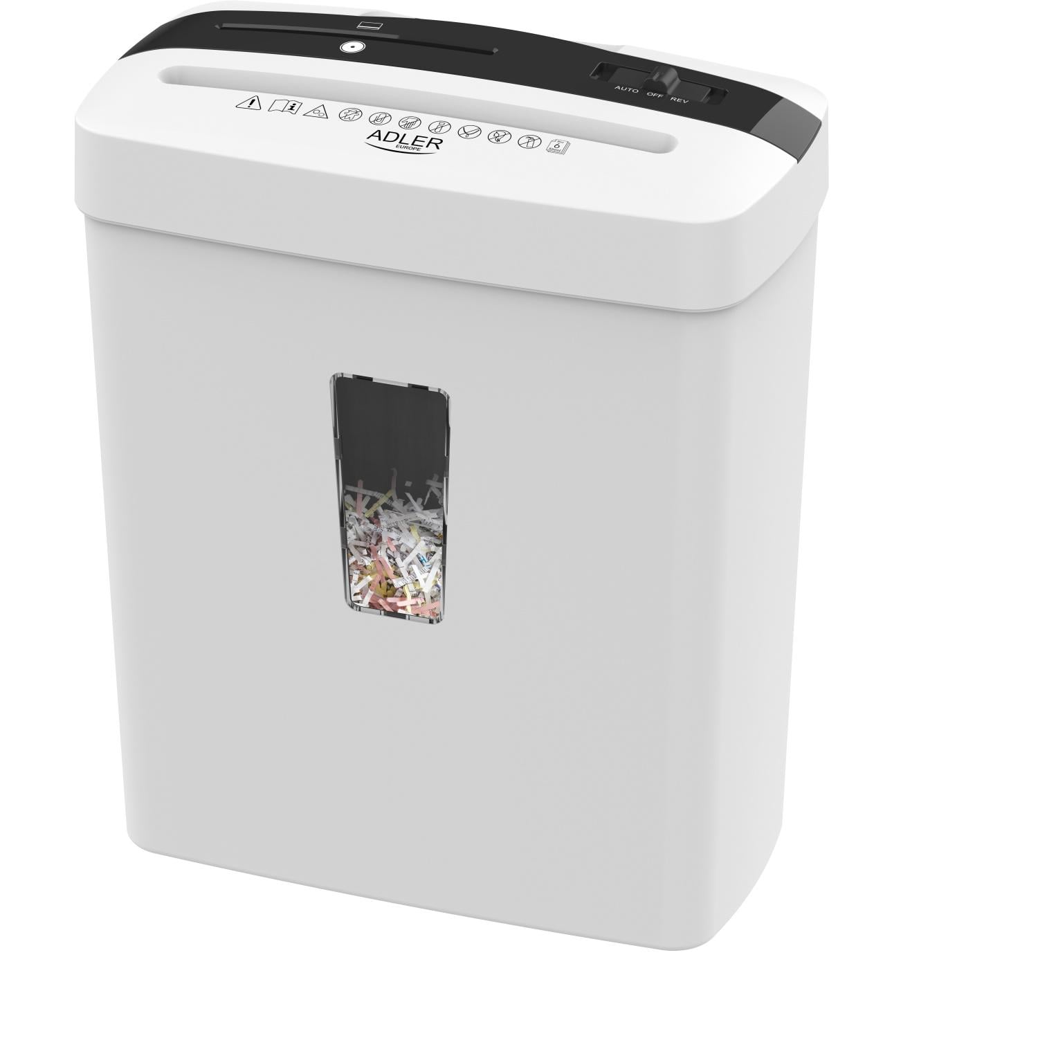 Шредер документов Adler AD 1037 уровень безопасности P4 формат A4 Черный (31330254)