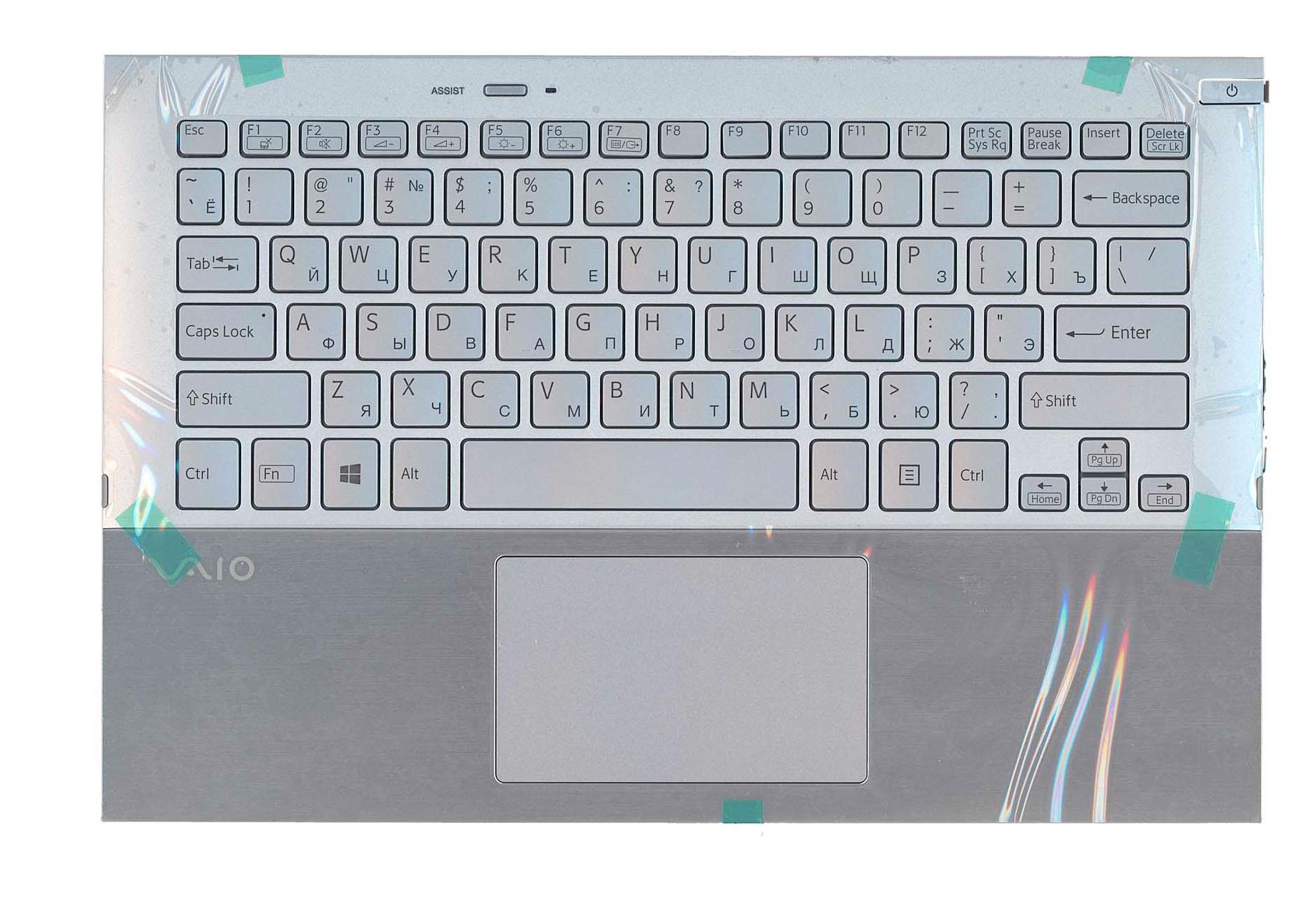 Клавиатура для ноутбука Sony Vaio SVP11 Silver