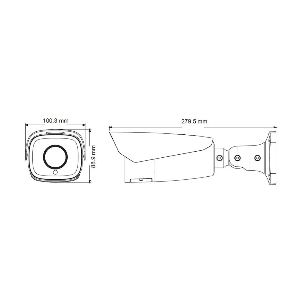 Камера видеонаблюдения TVT TD-9423A3-LR 2 Mp f=2,8-12 мм с распознаванием номеров (77-00186) - фото 4