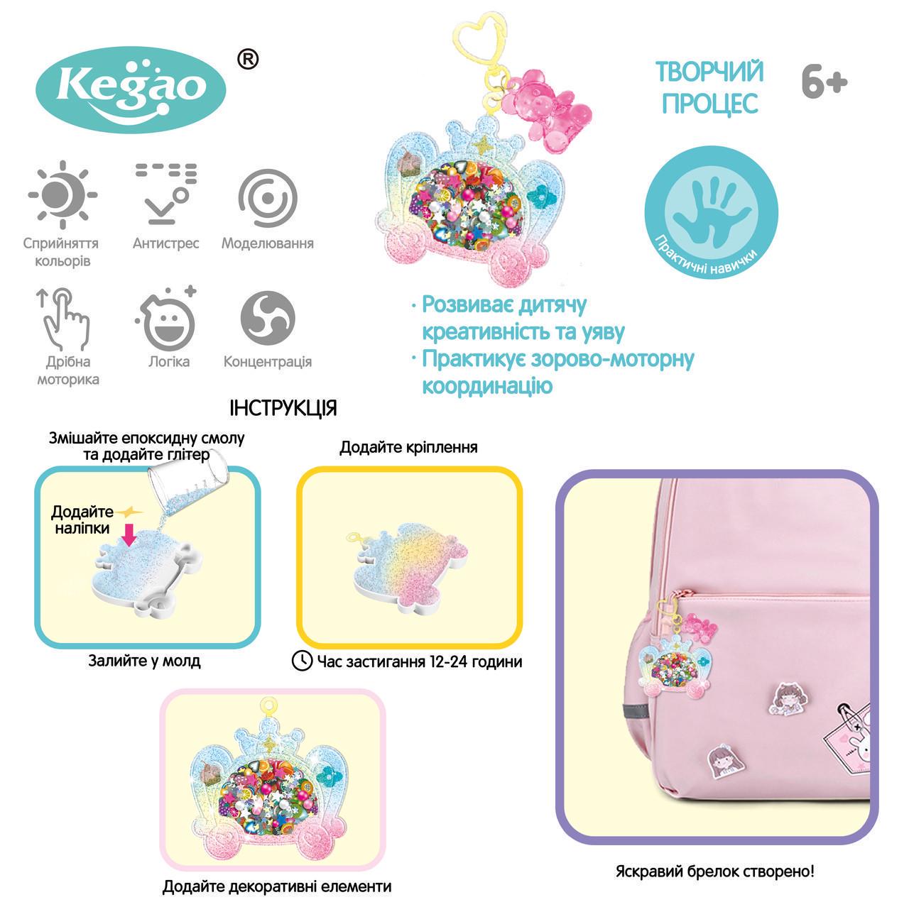 Набір для творчості Kegao Прикраси принцеси з епоксидною смолою 3 форми - фото 4 Набір для творчості Kegao Прикраси принцеси з епоксидною смолою 3 форми - фото 4