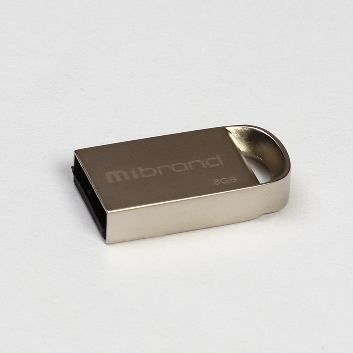 Флеш-накопичувач Flash Mibrand USB 2.0 Lynx 8 Gb Silver (MI2.0/LY8M2S)