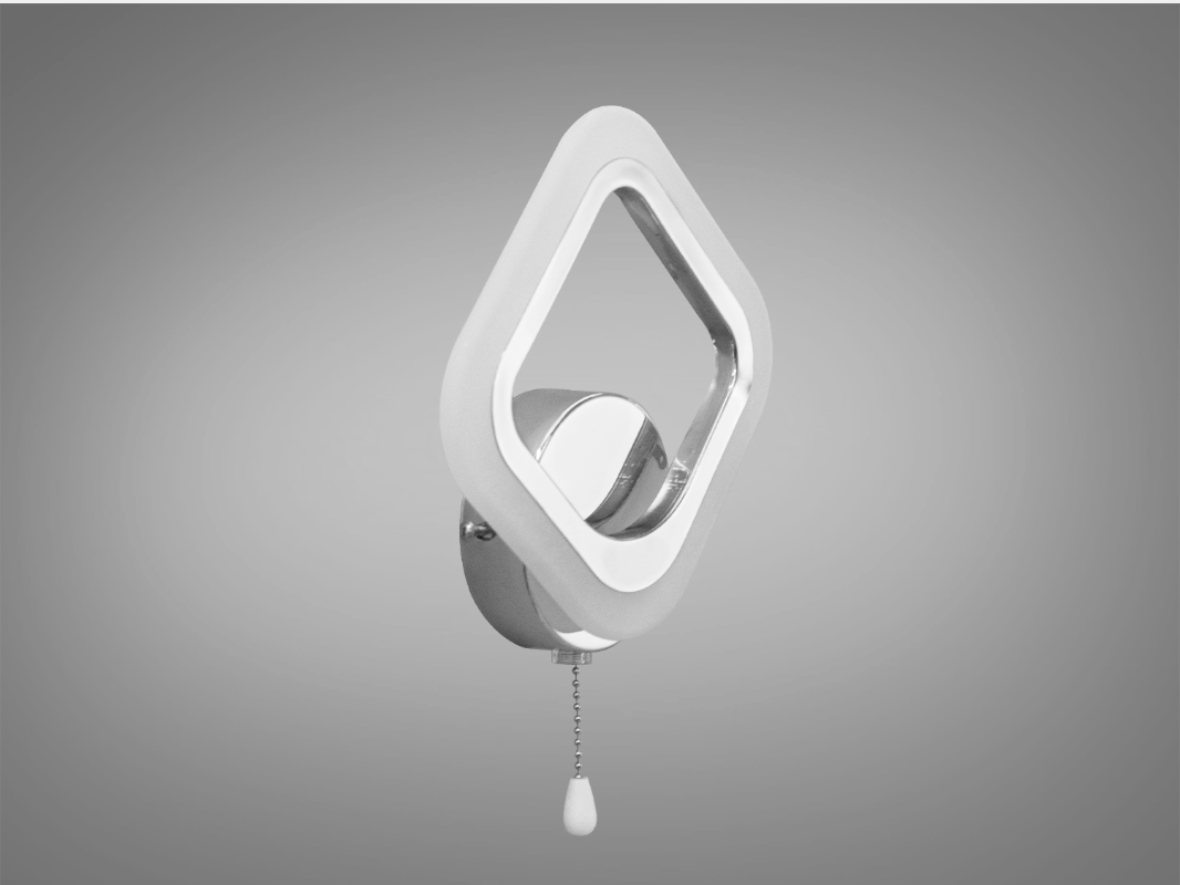 Светильник диодный на стену 12 Вт Хром