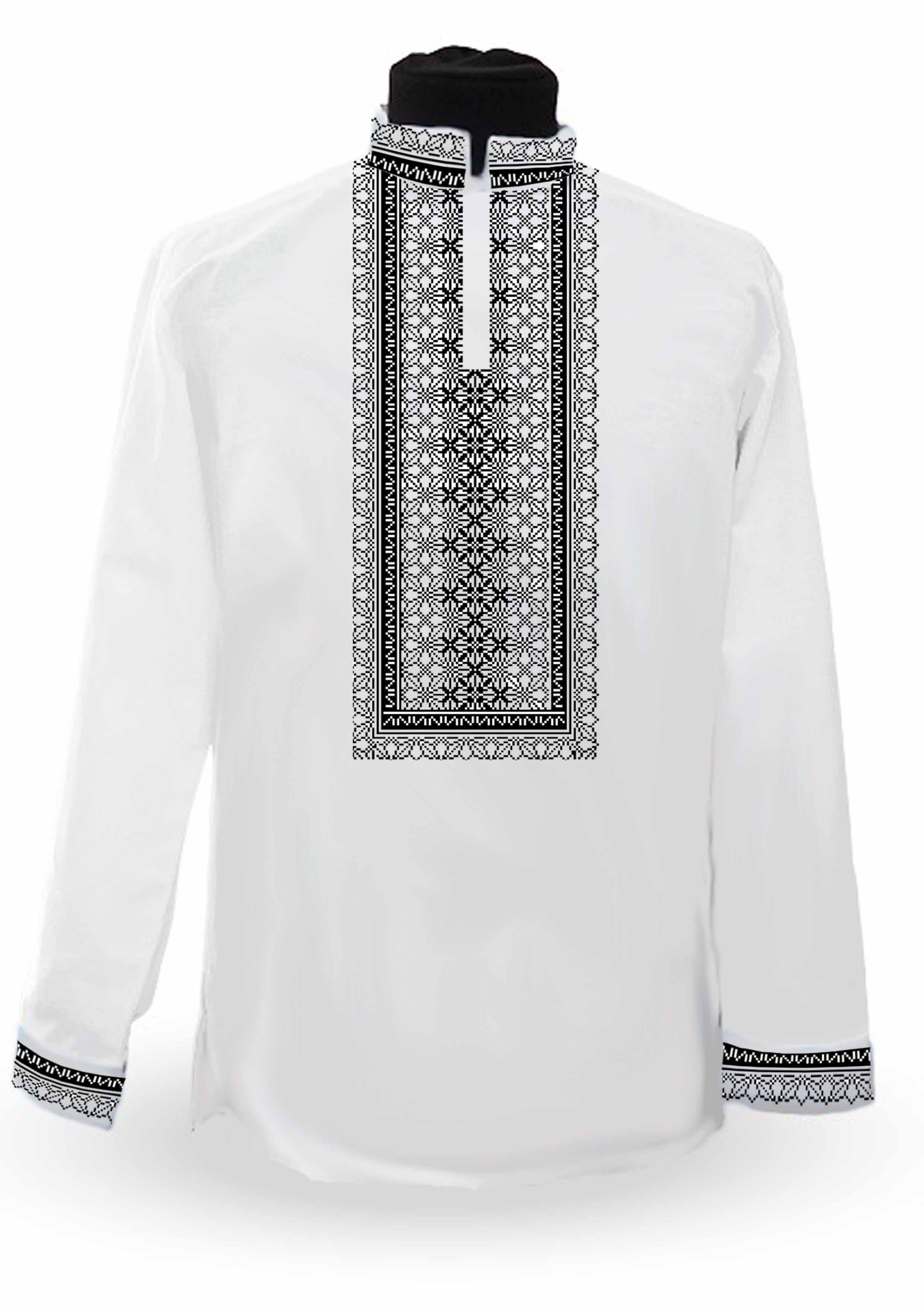 Заготовка для вышивки нитями или бисером рубашка габардин (СЧГ-264)