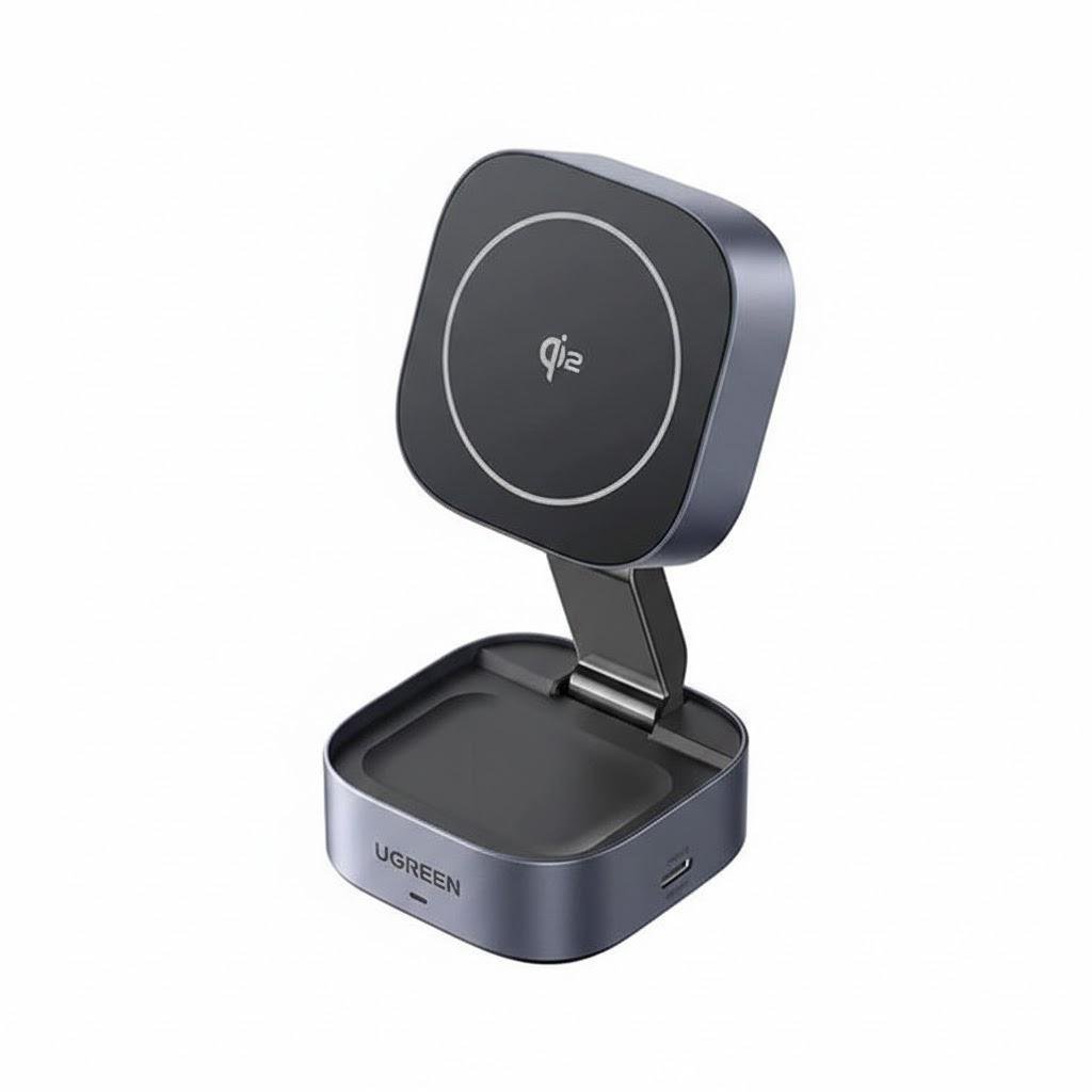 Зарядний пристрій магнітний бездротовий Ugreen 2in1 MagSafe 25W Qi2 (31772514)