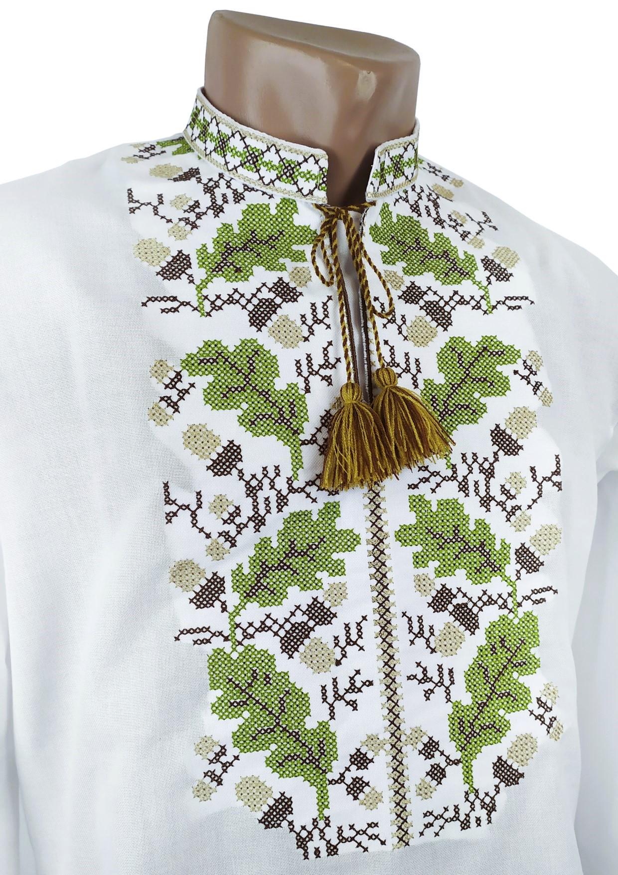 Вышиванка подростковая для мальчика Дубки натуральная р. 44 (77134/44) - фото 2