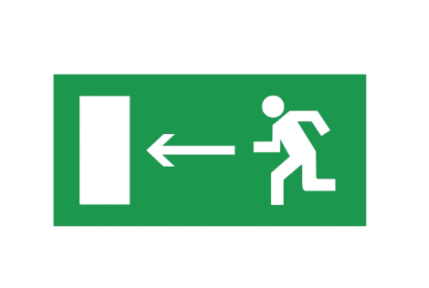 Этикетка самоклеящаяся УЭК Направление к эвакуационному выходу налево 200x100 мм (YPC30-2010NEV-NAL) Этикетка самоклеящаяся УЭК Направление к эвакуационному выходу налево 200x100 мм (YPC30-2010NEV-NAL)