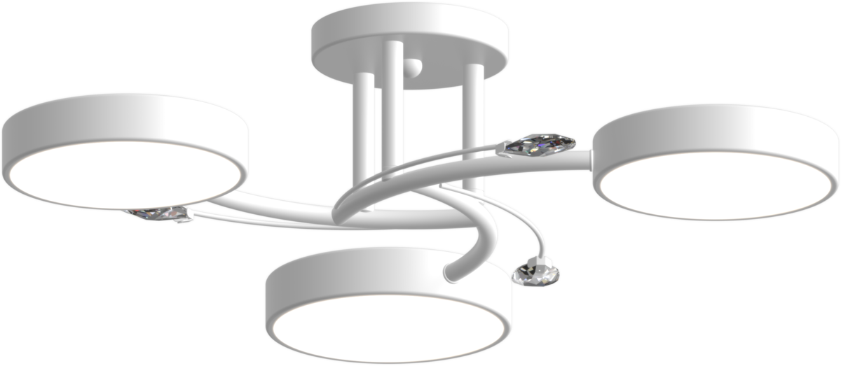 Люстра потолочная светодиодная Lighthouse SRS-19471/3 WT Белый