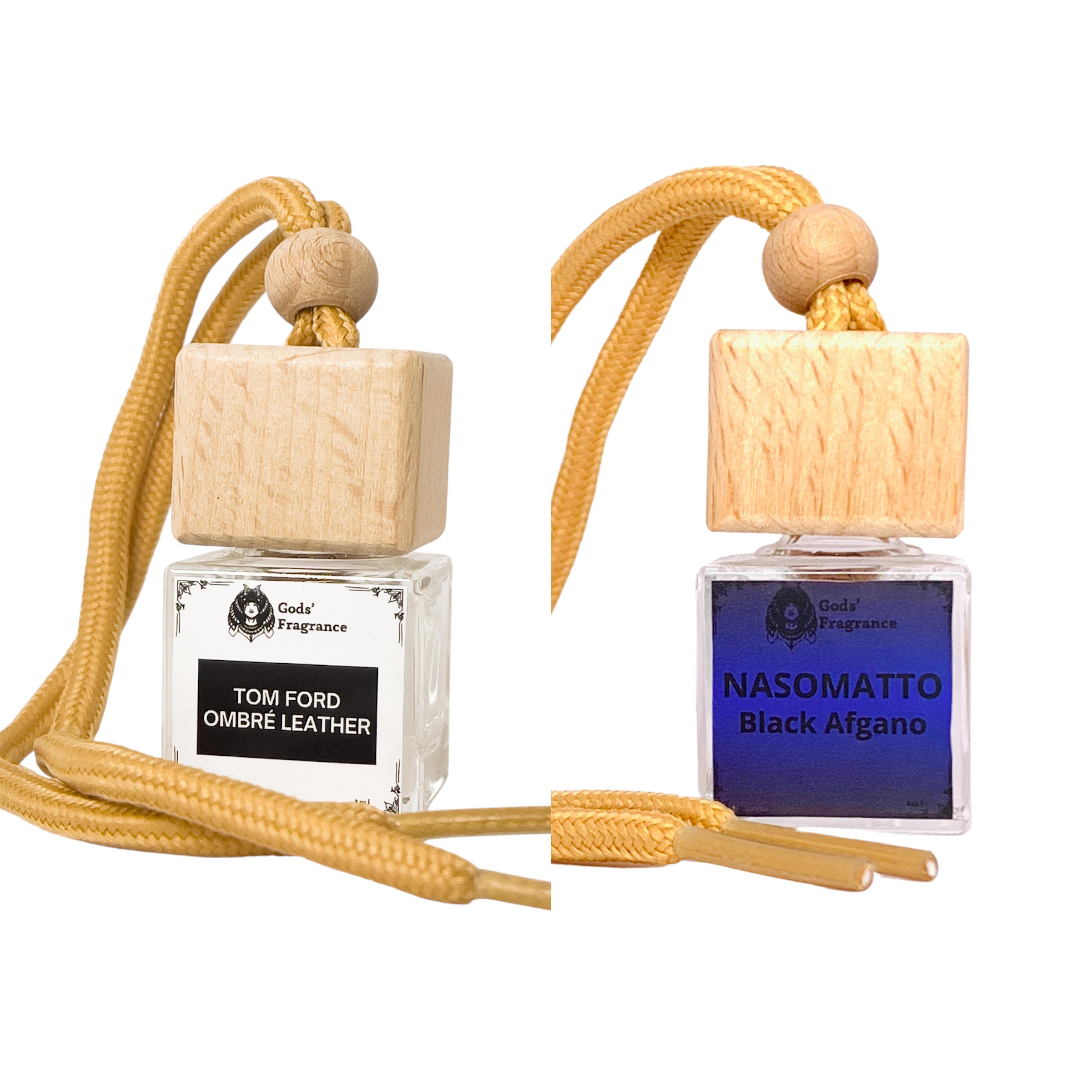Комплект автодухов с ароматами Ombre Leather и Black Afgano Gods Fragrance (N-001M; N-014U)
