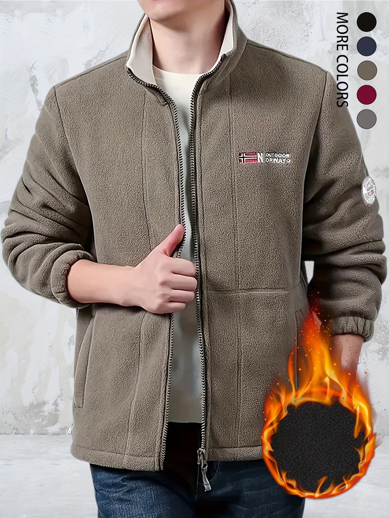 Куртка мужская теплая Knit флисовая утолщенная L Серый (23669034) - фото 6