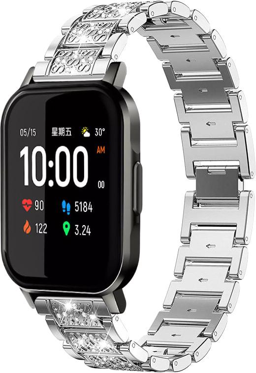 Браслет металлический Glam для Haylou Smart Watch 2 (LS02) Silver (32811-59)