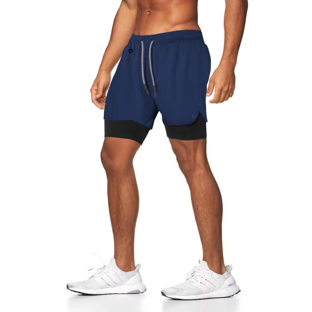 Шорти-тайті Academy чоловічі спортивні для бігу/тренування Синій XXL (20058887) - фото 2 Шорти-тайті Academy чоловічі спортивні для бігу/тренування Синій XXL (20058887) - фото 2