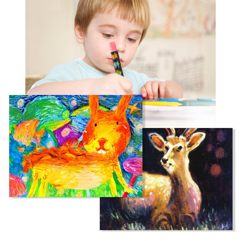 Восковые крайоны Jar Melo Silky Washable Crayons водорастворимые 24 шт (17072142123) - фото 5 Восковые крайоны Jar Melo Silky Washable Crayons водорастворимые 24 шт (17072142123) - фото 5