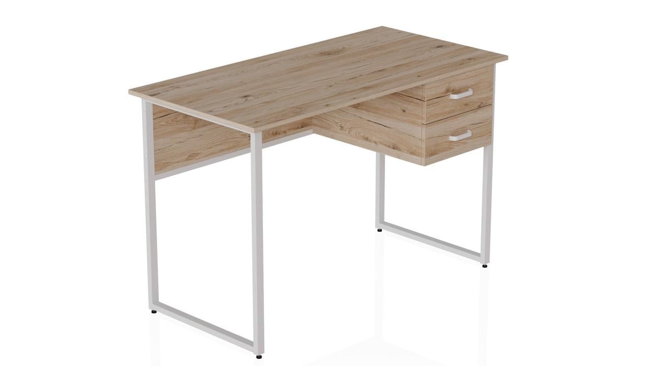 Компьютерный стол Ferrum-decor Дакота ДСП 32 мм 75x140x70 см Белый/Дуб Сан-Марино (FRD-102134)